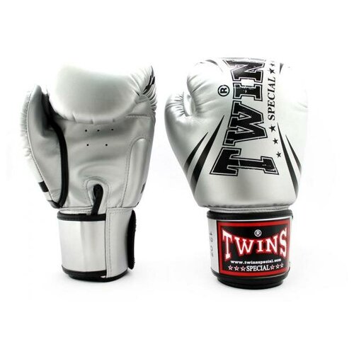 фото Боксерские перчатки twins fbgvsd3-tw6 fancy boxing gloves серебрянные 12 унций twins special