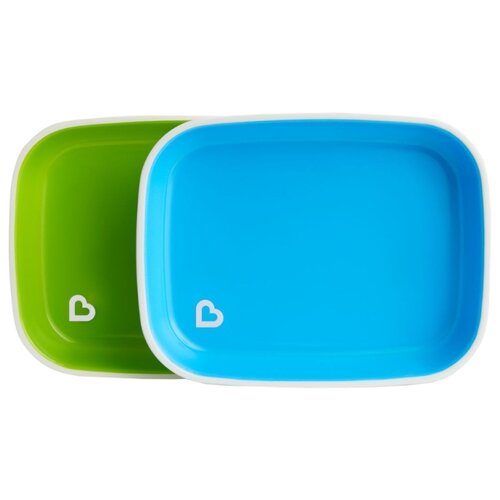 фото Комплект посуды munchkin цветные тарелки (12447) зеленый/голубой