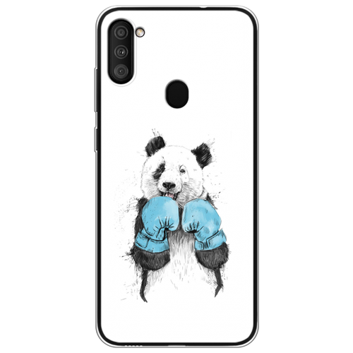 фото Силиконовый чехол панда боксер на samsung galaxy a11 case place