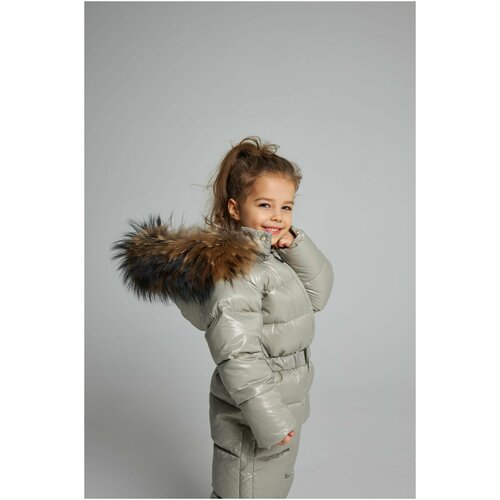 фото Комбинезон пуховый mint для девочки, коллекция 2022-2023, размер 86 siberian fox
