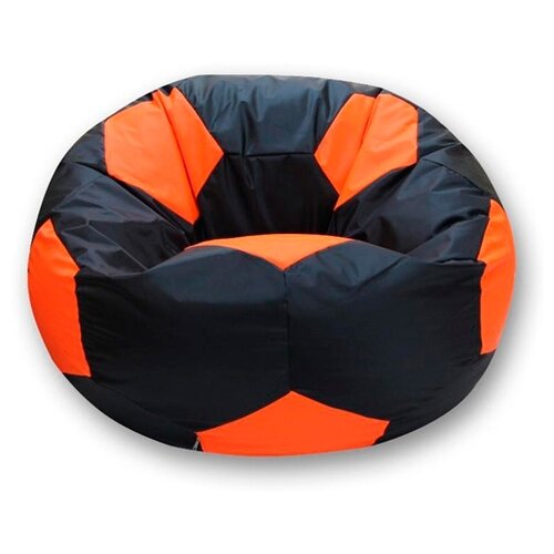 фото Mr.puff кресло-мешок футбольный мяч черно-оранжевый дюспо