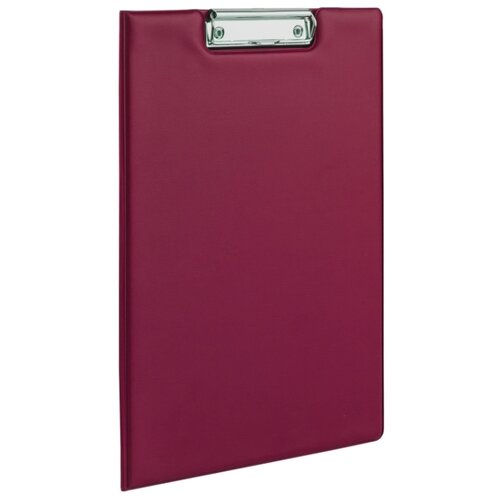 фото Офисмаг папка-планшет с верхним прижимом и крышкой а4 бордовый