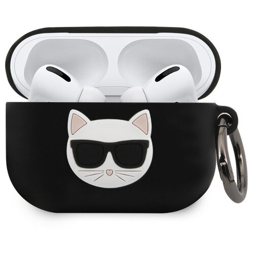 фото Чехол lagerfeld для airpods pro choupette silicone case with ring black karl lagerfeld