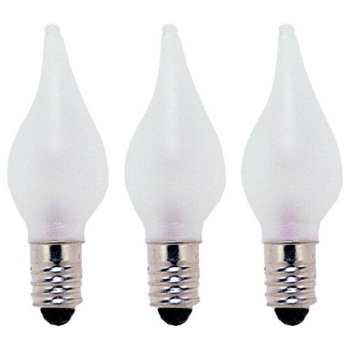 фото Набор запасных белых матовых ламп, для рождественских горок и светильников, 34 v, 3 штуки, star trading 309-58