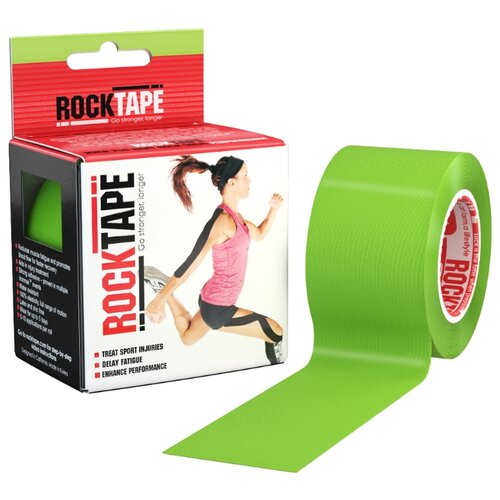 фото Тейп classic (rct100), 1 шт, цвет: зеленый лайм rocktape