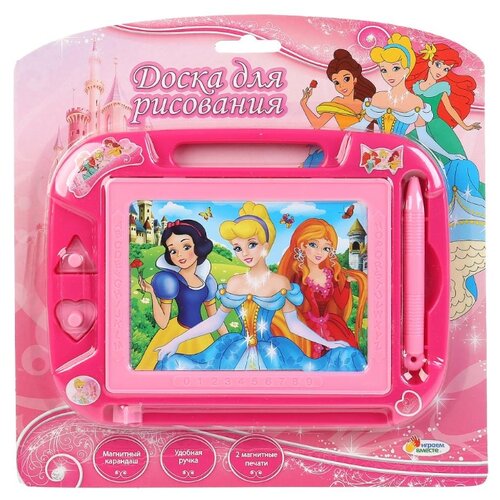 фото Доска для рисования детская играем вместе дисней принцессы (hs8006kpf) розовый