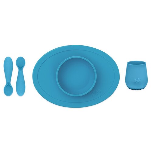 фото Набор из 4-х предметов "ezpz. first food set", цвет синий
