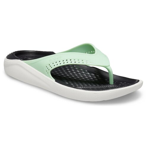 фото Шлепанцы crocs literide flip, размер 41(w11), neo mint/almost white