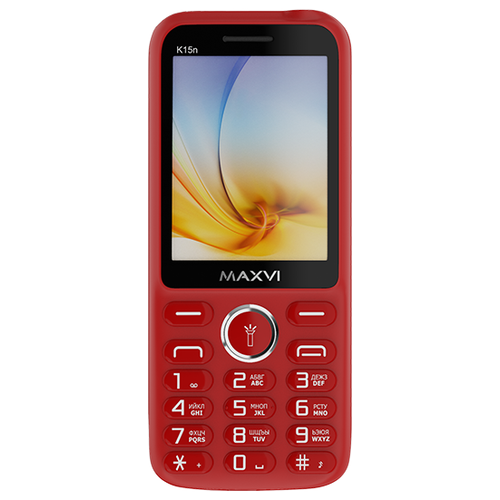 фото Телефон maxvi k15n, красный