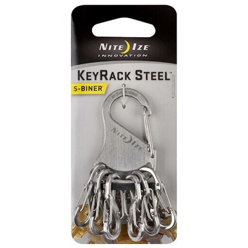 фото Набор карабинов nite ize s-biner keyrack steel stainless