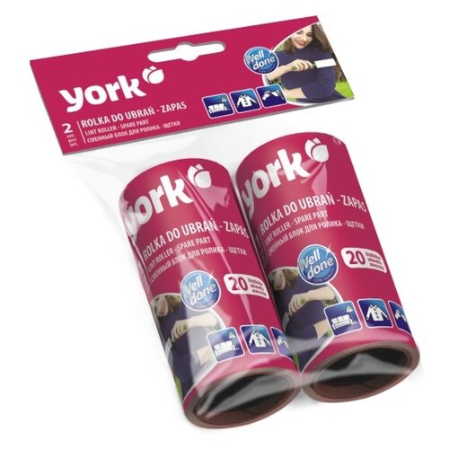 фото York запасной блок для ролика для одежды 2 штуки, 20 листов фиолетовый