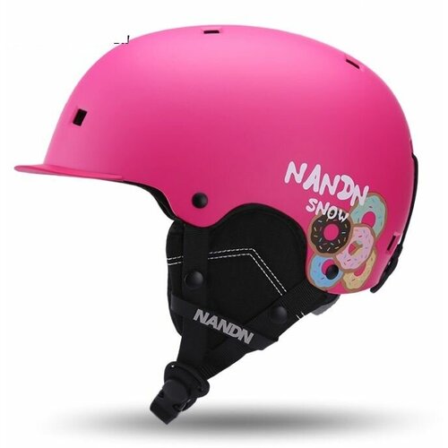 фото Шлем горнолыжный детский nandn nt635a pink пончик