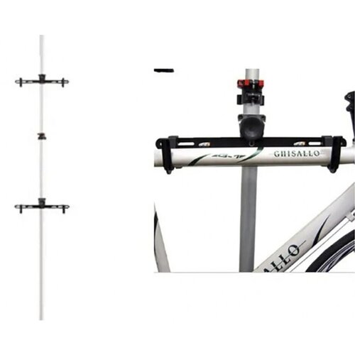 фото Стойка велосипедная super b 1967 на 2 велосипеда (серебристый)