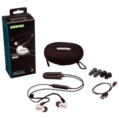 фото Беспроводные наушники shure se215 wireless (bt2) white