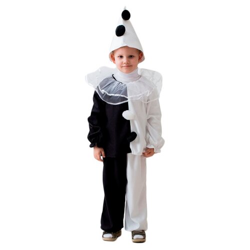 фото Карнавальный костюм пьеро, 3-5 лет, бока 1078-бока