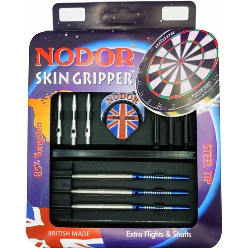 фото Вольфрамовые 85% дротики 25гр nodor skin gripper steeltip и аксессуары для дартс