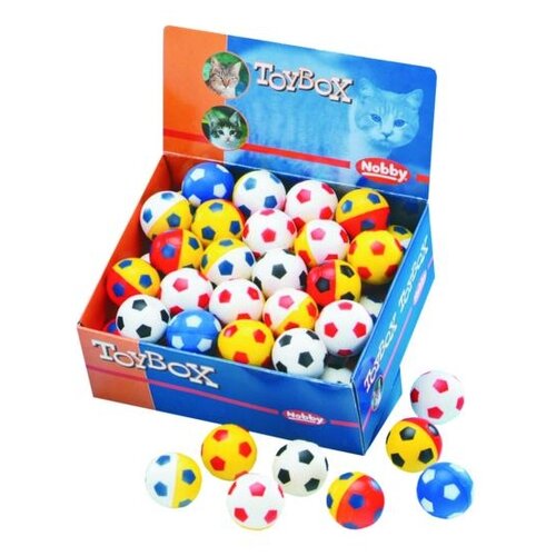 фото Nobby игрушка для кошек мяч футбольный набор из 48шт