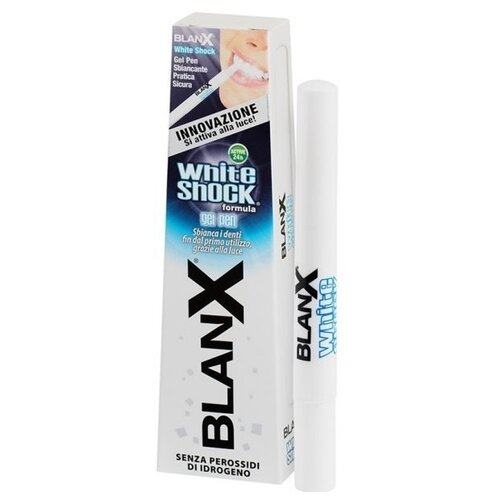 Купить Гель-карандаш для зубов BLANX White Shock Gel Pen отбеливающий, 12 мл