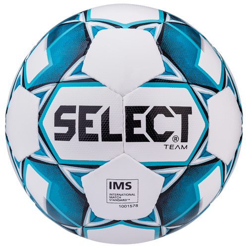 фото Мяч футбольный select team ims 815419 №5, белый/синий/черный (5)