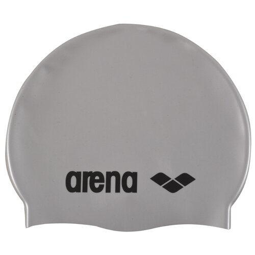 фото Шапочка для плавания arena classic silicone cap 91662 silver/black