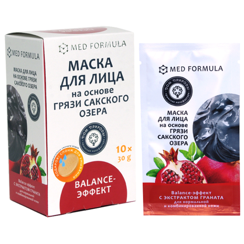 фото Дом природы маска balance-эффект на основе грязи сакского озера, 30 г, 10 шт.