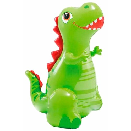 фото Надувная игрушка Intex Веселый динозавр с фонтаном Intex 56598 зеленый/красный