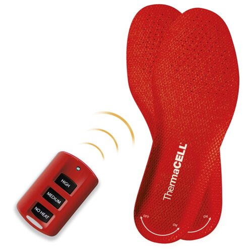 фото Стельки с подогревом для обуви thermacell на аккумуляторе красный xl