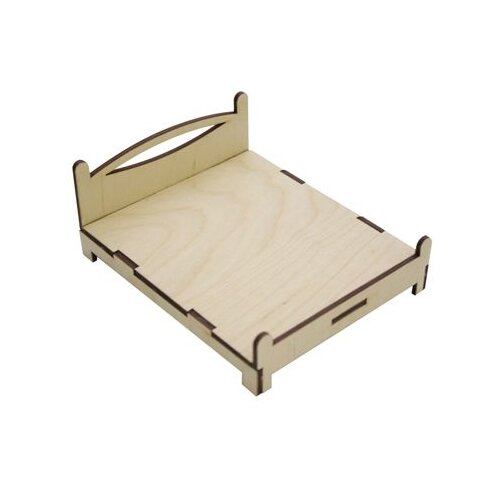 фото L-511 деревянная заготовка 'кровать', 11*13 см, 'астра' astra & craft