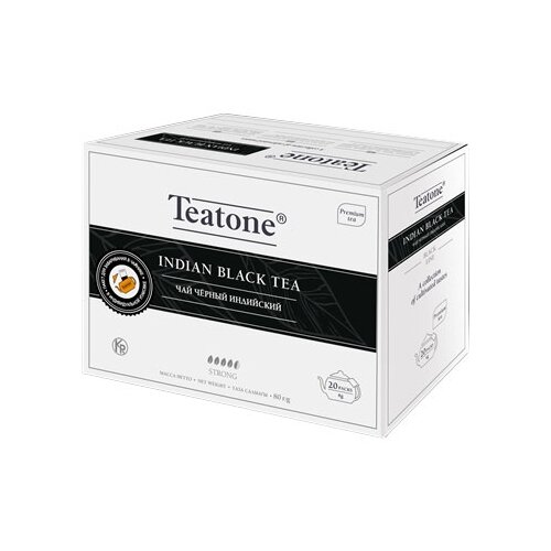 фото Чай черный teatone индийский в пакетиках для чайника, 20 шт., 1 уп.