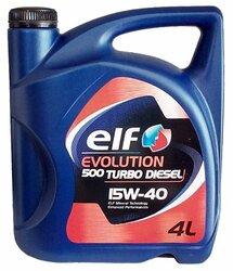 Моторное масло ELF Evolution 500 Turbo Diesel 15W-40 4 л