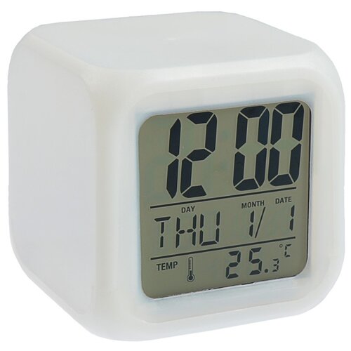 фото Часы с термометром luazon 137977, белый