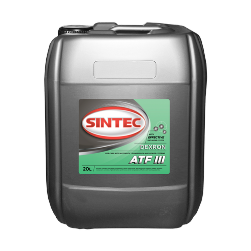 фото Масло трансмиссионное sintec atf iii dexron 20 20 л