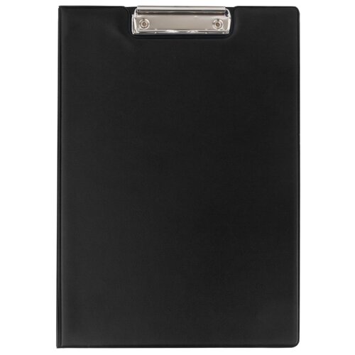 фото Офисмаг папка-планшет с верхним прижимом и крышкой а4 черный