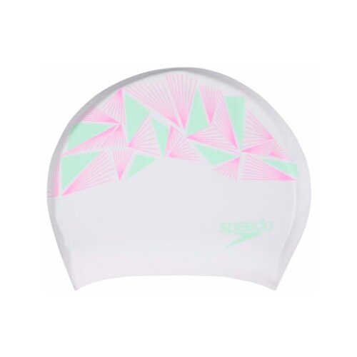 фото Шапочка для плавания speedo "long hair cap printed", белый