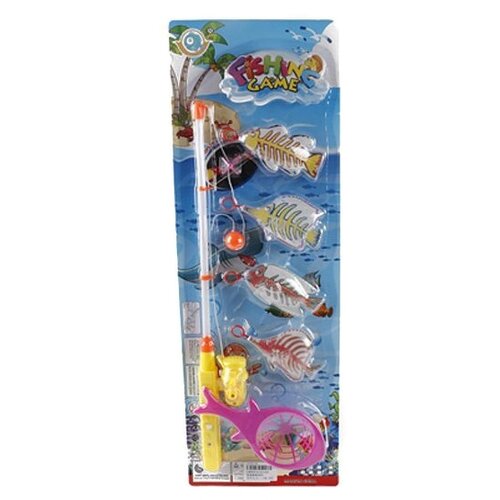 фото Рыбалка с крючком удочка + 4 фигурки, игровой набор shantou gepai bw30036-3