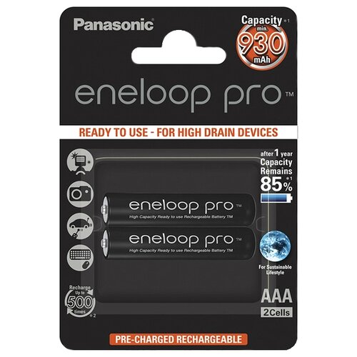 фото Аккумулятор ni-mh 930 ма·ч panasonic eneloop pro aaa, 4 шт.