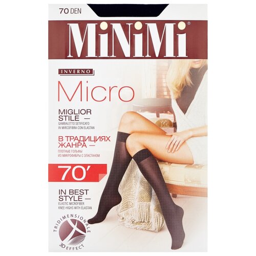 фото Капроновые гольфы minimi micro 70 den, размер 0 (one size), blu