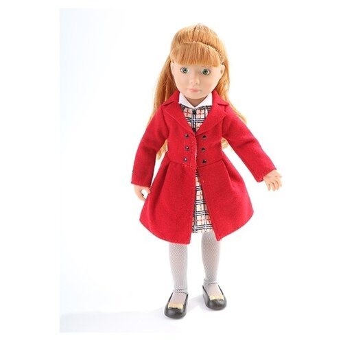 фото Кукла kruselings "хлоя", в красном пальто, 23 см