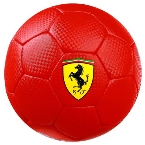 фото Мяч футбольный ferrari, размер 2, pu, цвет красный сима-ленд