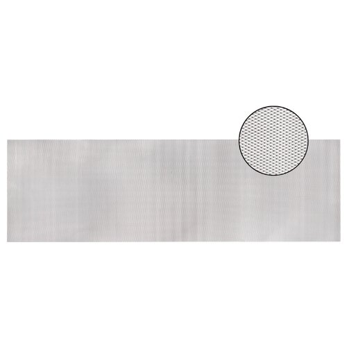 фото Облицовка радиатора (сетка декоративная) алюминий, 100 х 30 см, серебро, ячейки 6мм х 3мм kraft