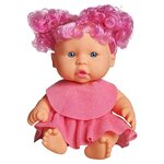 Кукла Lovely baby в малиновом платье с розовыми локонами, 18.5 см, XM632/7 - изображение