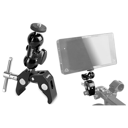 фото Держатель аксессуаров smallrig clamp mount with 1/4 ball head 1138 coollcd