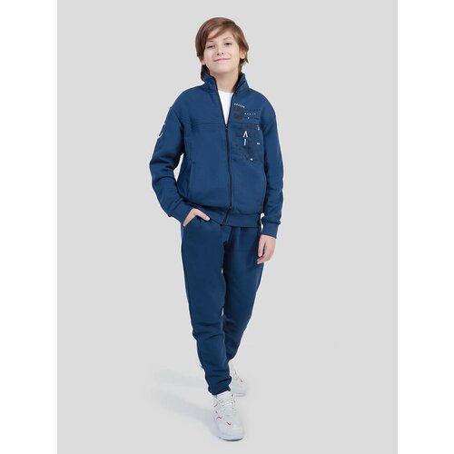 фото Костюм vitacci для мальчиков, джемпер и брюки, размер 122-128, синий