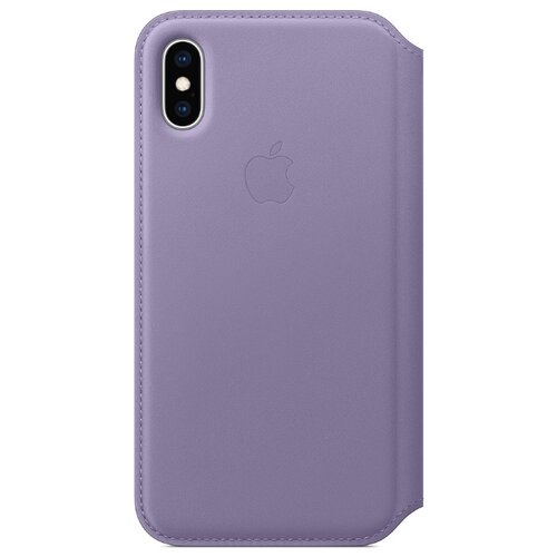 фото Чехол Apple Folio кожаный для Apple iPhone XS lilac