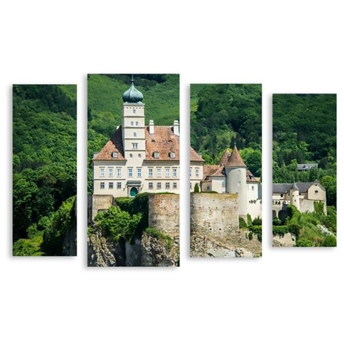 фото Модульная картина на холсте "австрийский замок" 150x98 см modulka.ru