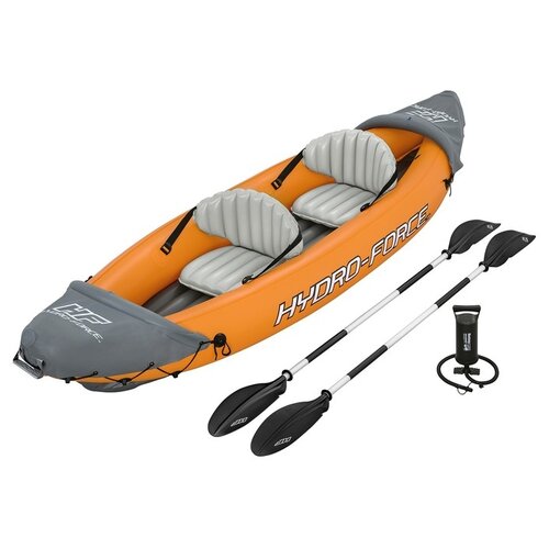 фото Байдарка lite-rapid x2 kayak, 2 местная, весла 218 см, до 160 кг, 321x88x48 см, 65077 bestway./в упаковке шт: 1