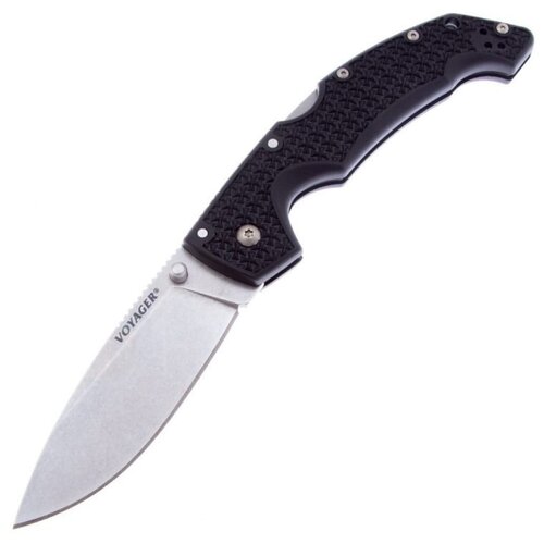 фото Нож cold steel "voyager" large drop plain edge, сталь aus10, рукоять griv-ex