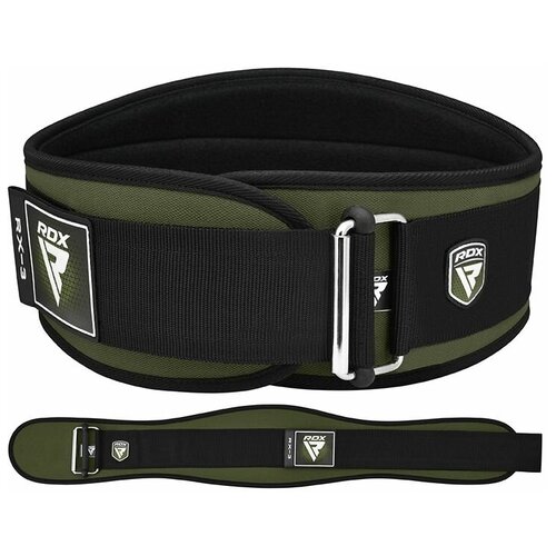 фото Пояс для пауэрлифтинга и фитнеса rdx x3 6 inch weightlifting neoprene gym belt , размер l, черный