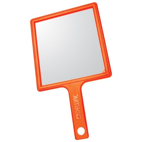 фото Зеркало заднего вида "dewal", с ручкой, цвет оранжевый, 21,5x23,5 см dewal pro