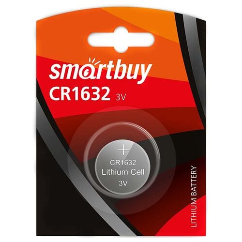 Батарейка SmartBuy CR1632, 1 шт. батарейка smartbuy ag3 10 шт